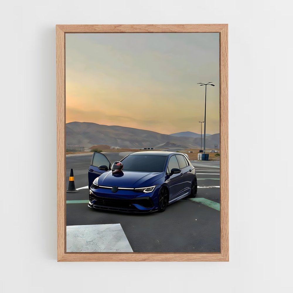 Poster Élégant Golf R MK – affiche Volkswagen (vue 4)